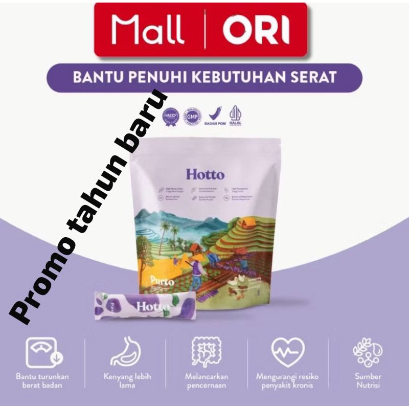 

PROMO HOTTO PURTO 1 POUCH 16 SACHET BPOM HALAL MULTIGRAIN BPOM HALAL HOTOPURTO HOTO HOTTOPURTO