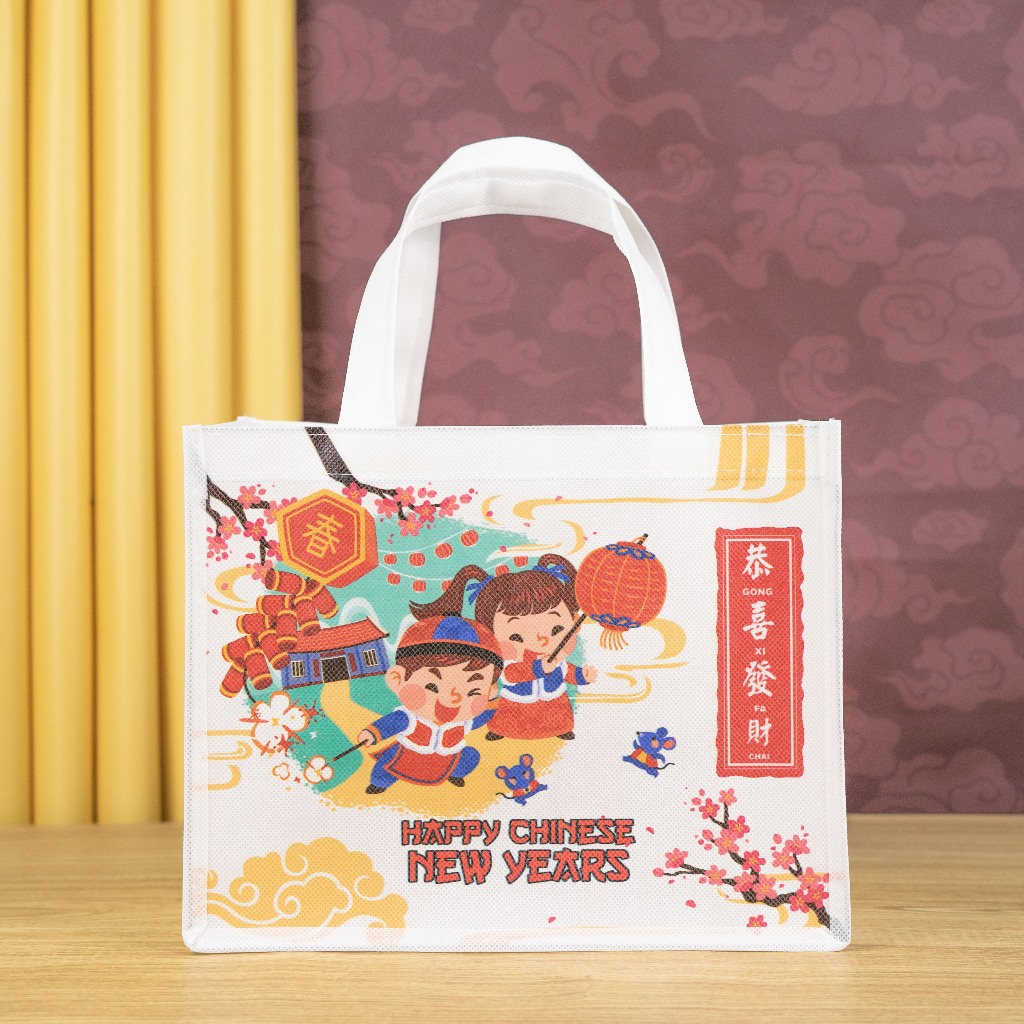 

Tas Goodie Bag Edisi Imlek / Tas Hampers / Tas Jinjing Hadiah Imlek Ready Stok