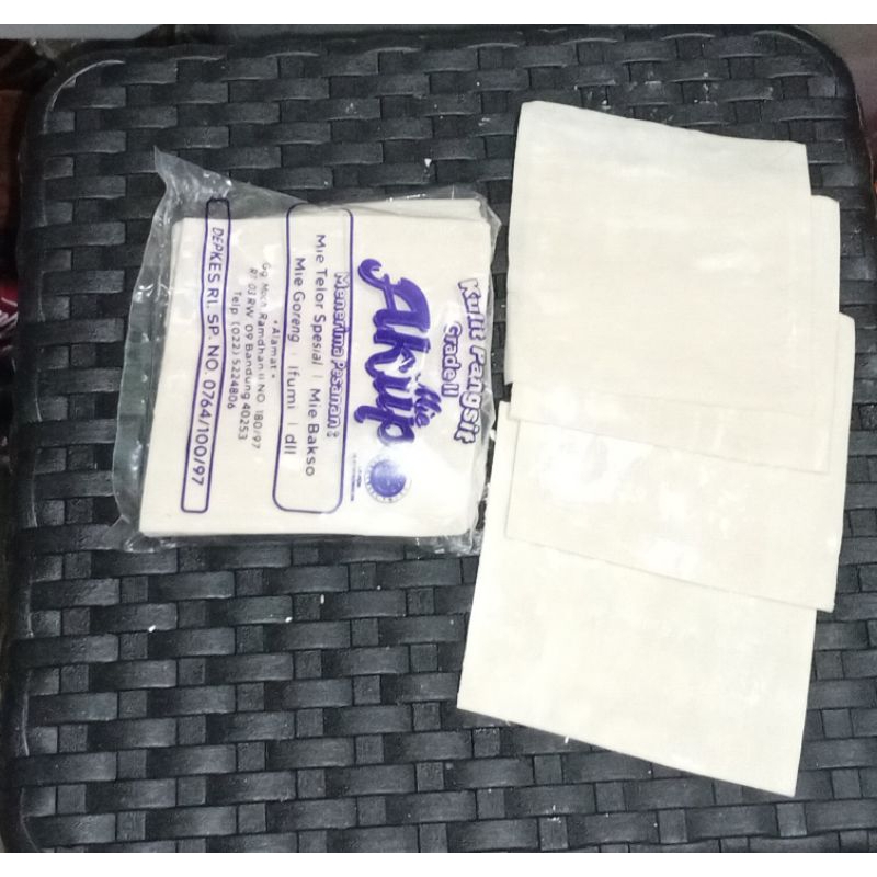 

KULIT PANGSIT AKUP GRADE II PERSEGI 7x7cm 25PCS