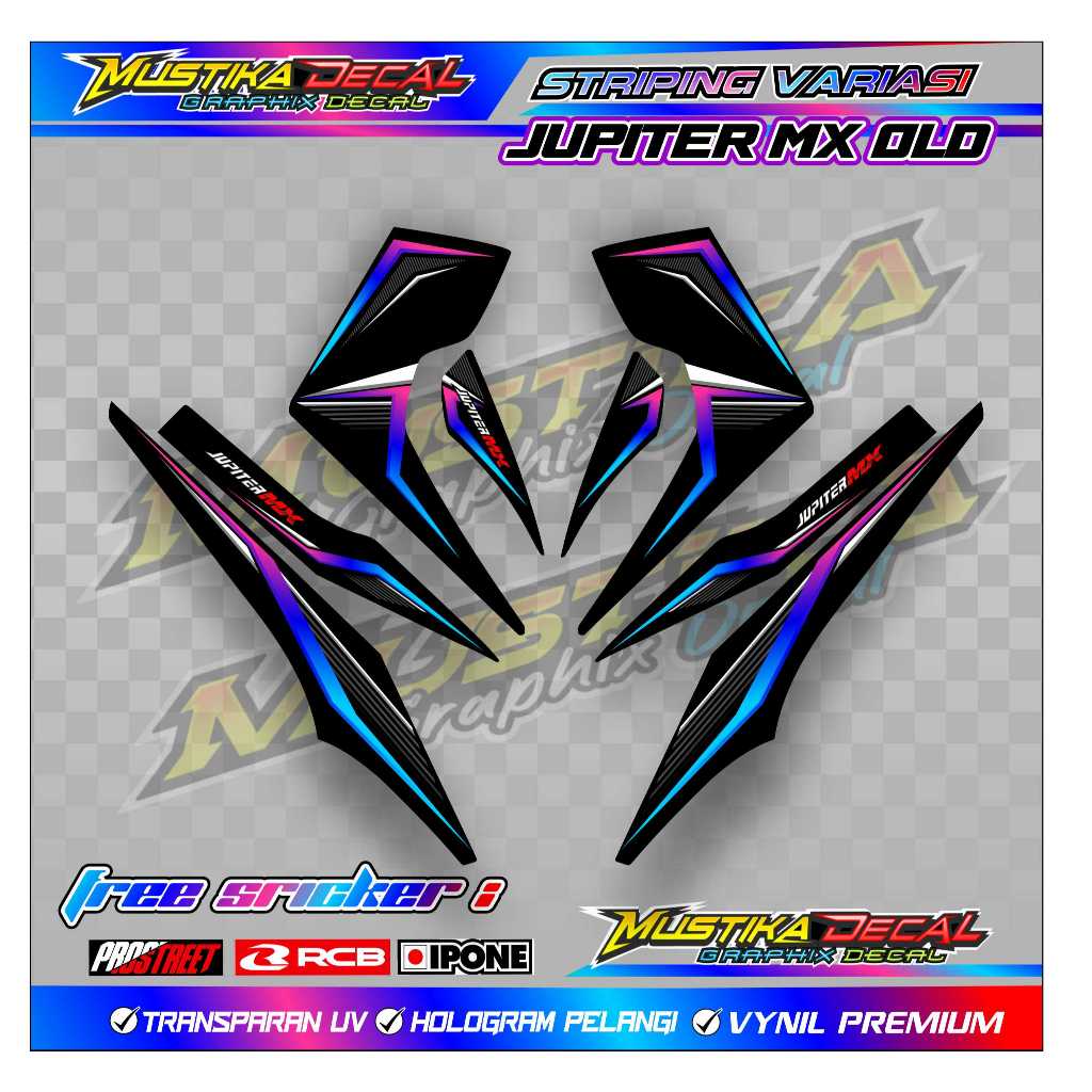 STRIPING VARIASI JUPITER MX OLD / STICKER LIST MOTOR VARIASI JUPITER MX LAMA