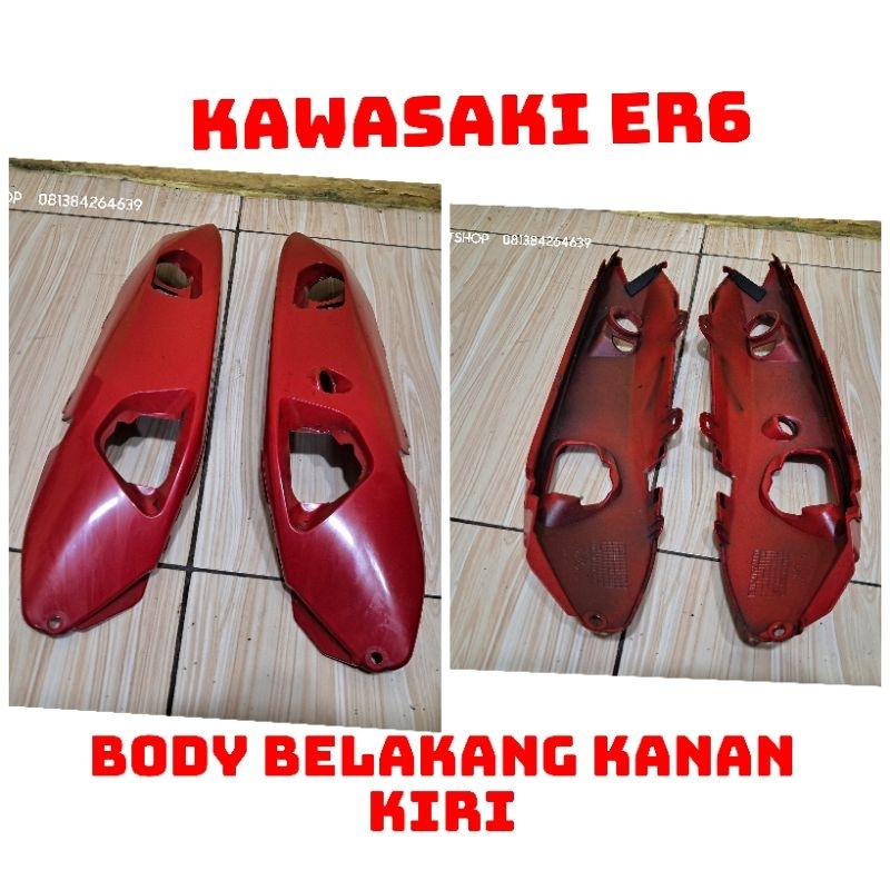 body belakang kanan kiri kawasaki er 6 n er6f original copotan