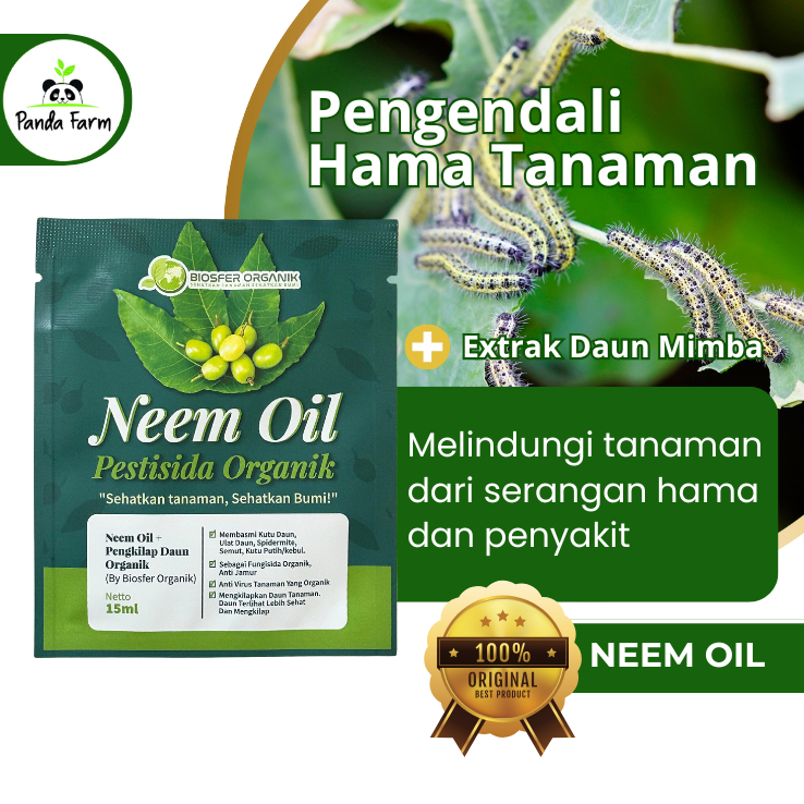Neem Oil Pestisida Insektisida Organik Biosfer Sachet 15 ml