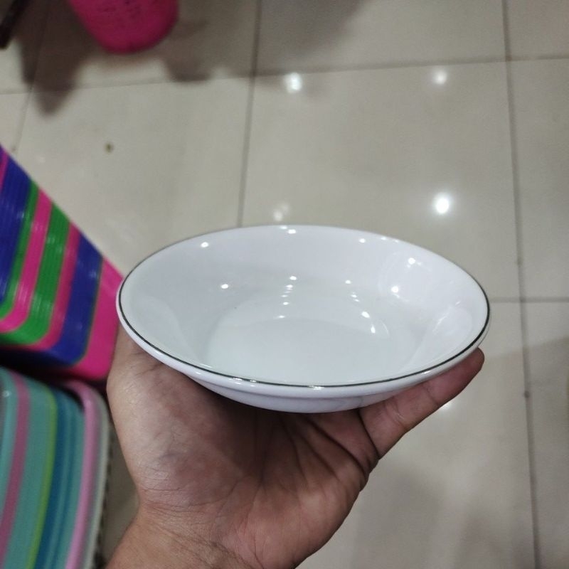 (6 pcs) Piring Keramik | Piring Puding Keramik | Mangkuk puding porcelain ware