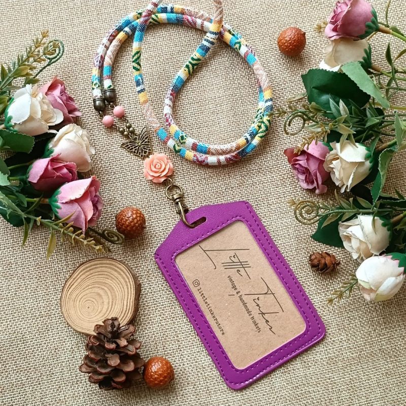

Tali ID Card Name Tag Lanyard Etnik Tenun