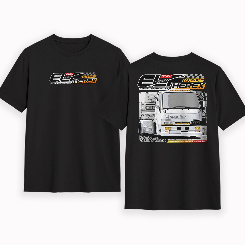 KAOS TRUK ELF MODE HEREX TRUK CANTER MANIA ATASAN TERBARU PRIA DEWASA KAOS TRUK