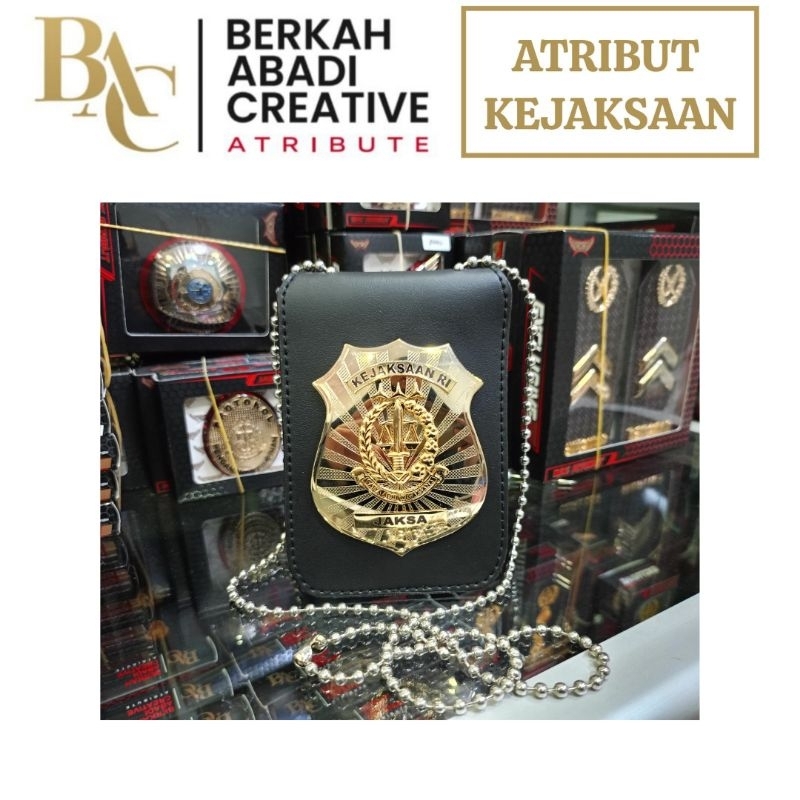 

BAC ATRIBUT KEJAKSAAN - ID CARD HOLDER KALUNG JAKSA BIDANG PIDANA UMUM PIDANA KHUSUS BARBARA INTEL PENGAWASAN PEMBINAAN