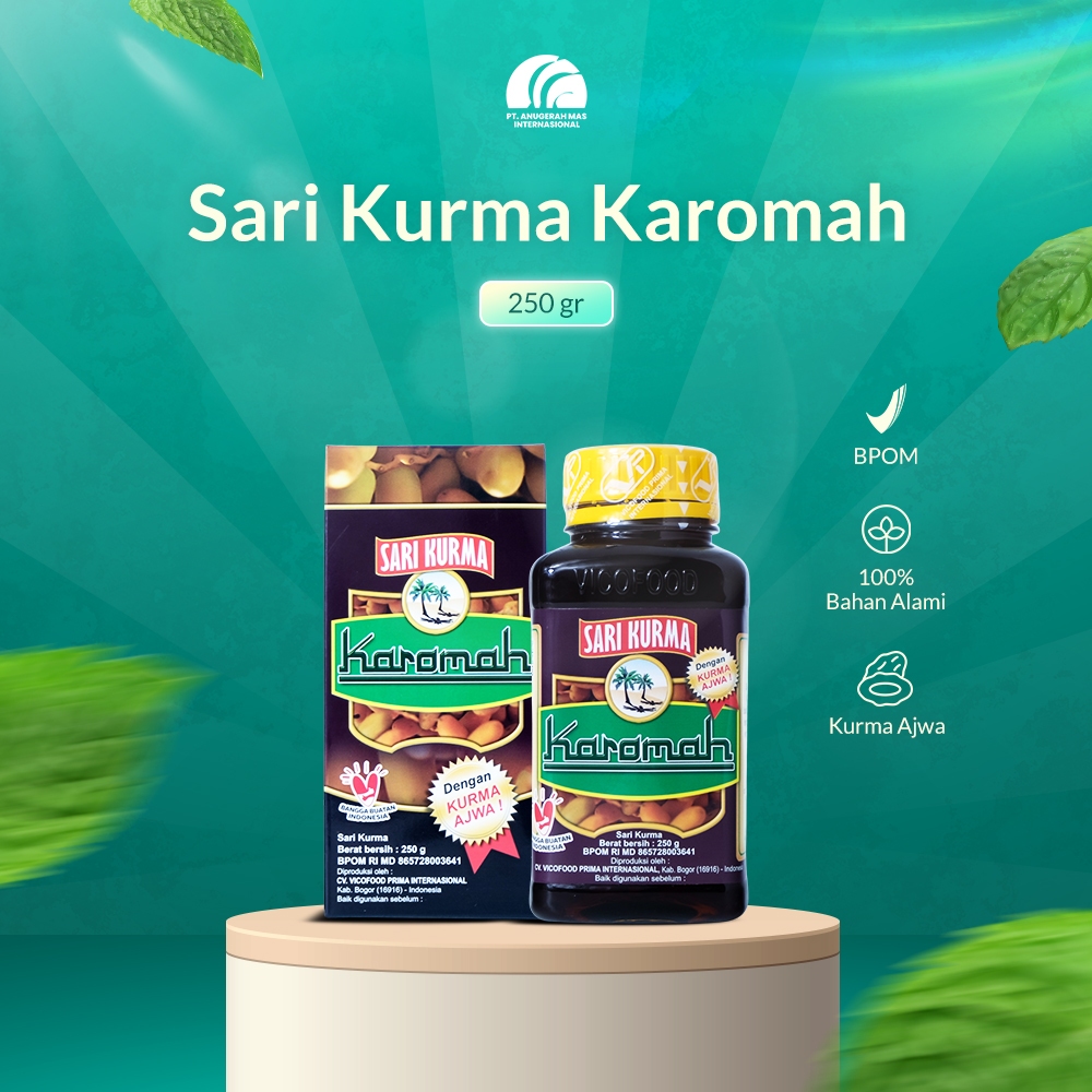 Sari Kurma Karomah - Sari Kurma Original - Sari Kurma Karomah Kurma Ajwa - PT Anugerah Mas Internasi