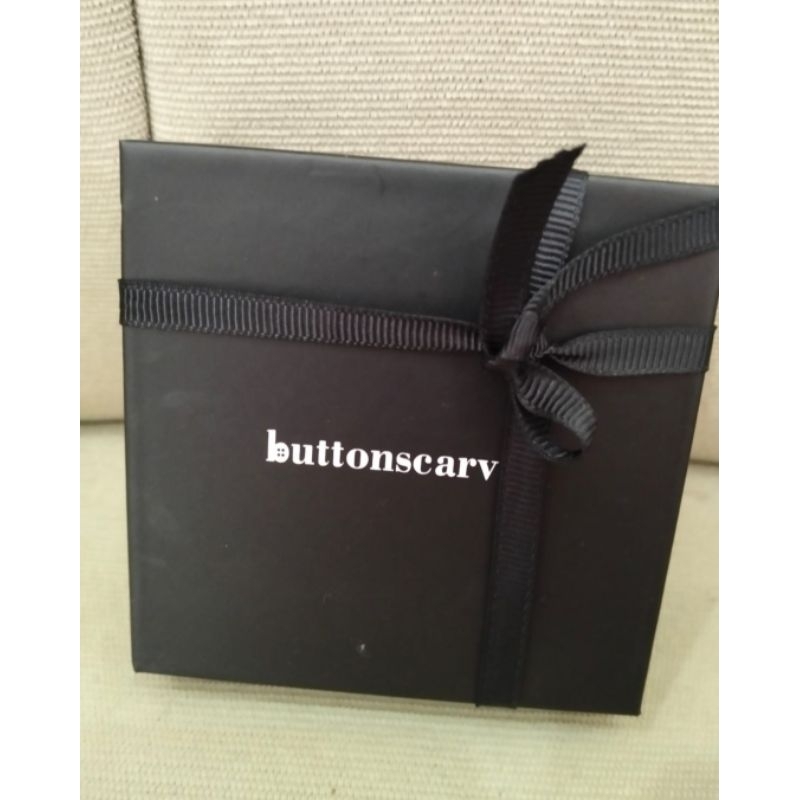 Buttonscarves Deux Brooch ( Rose gold )