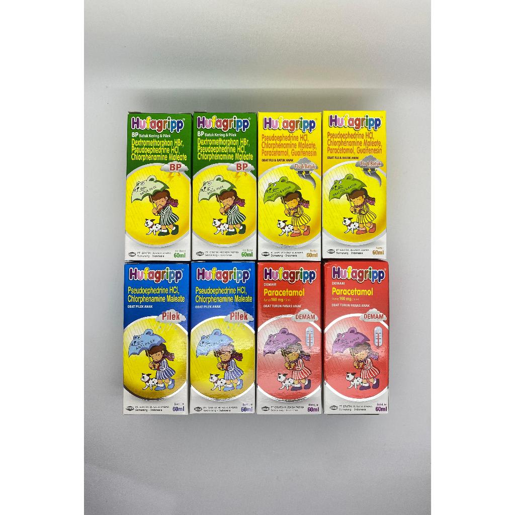 Hufagrip Sirup Anak (Demam, Batuk Pilek, Flu dan Batuk, dan Pilek)