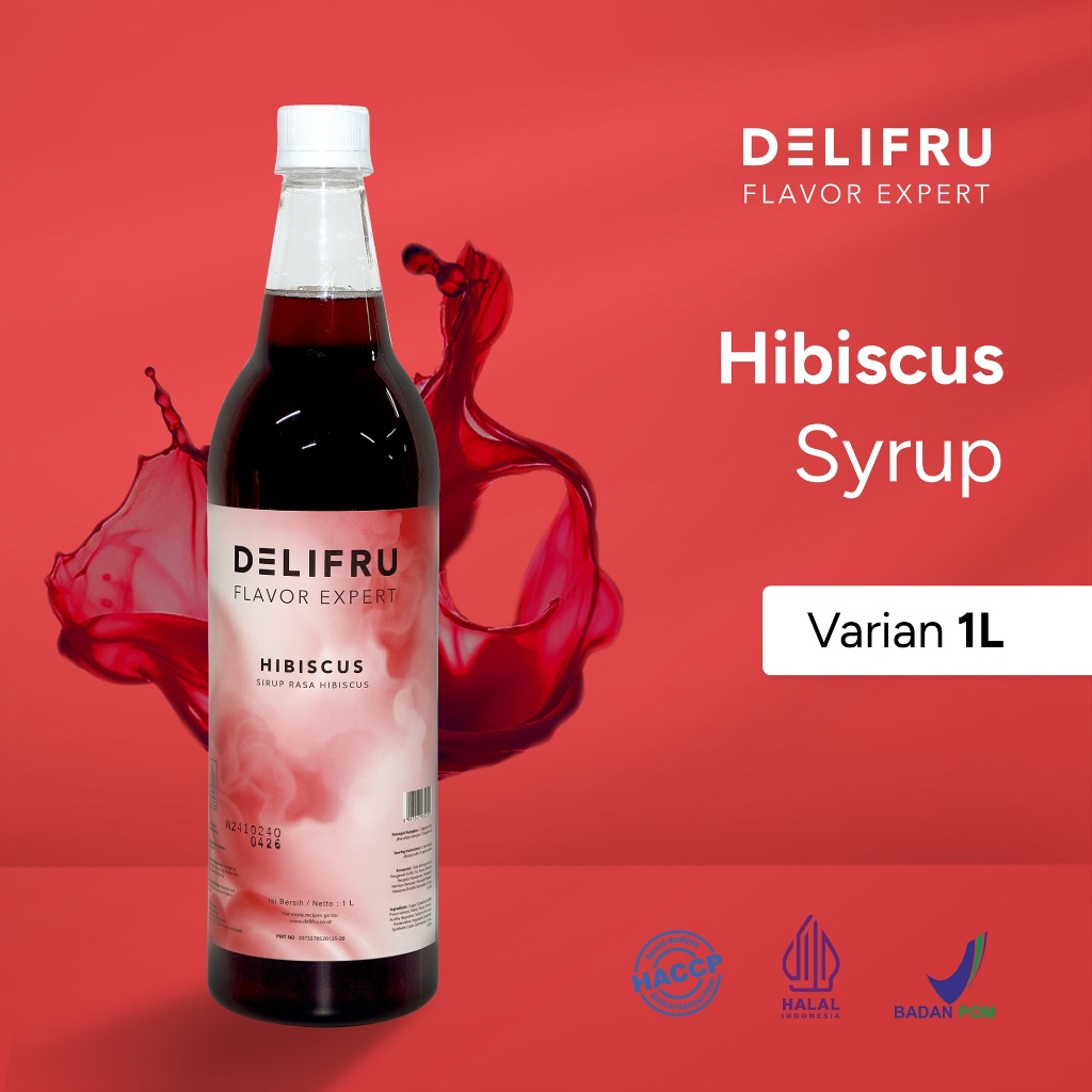 

Syrup Hibiscus Delifru 1 Liter - Sirup Hibiscus Premium
