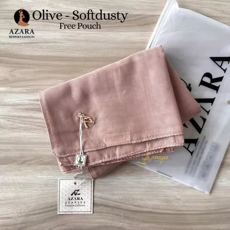 Alodie - Paris premium - Olive paris -hijab segi empat paris olive premium FREE POUCH