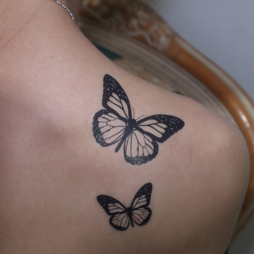 [PRODUK LOKAL] TATO TEMPORER B&W BUTTERFLY | TATO TEMPORER MINI B&W BUTTERFLY | TATO TEMPORER KUPU-K