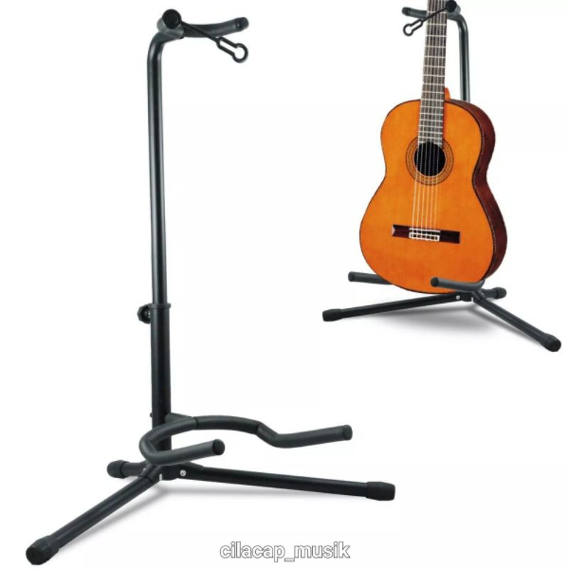 STAND GITAR AKUSTIK ELEKTRIK LONG NECK STAND GITAR BASS