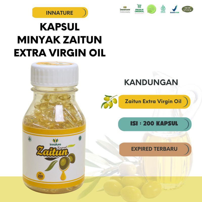 

Minyak Zaitun Kapsul Innature/ Minyak Zaitun Kapsul Ori
