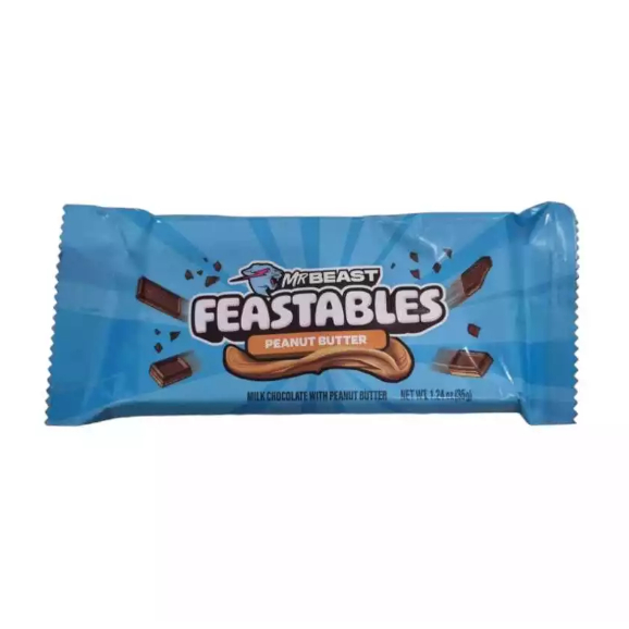 

Mr Beast Feastables Peanut Butter Chocolate Bar Coklat