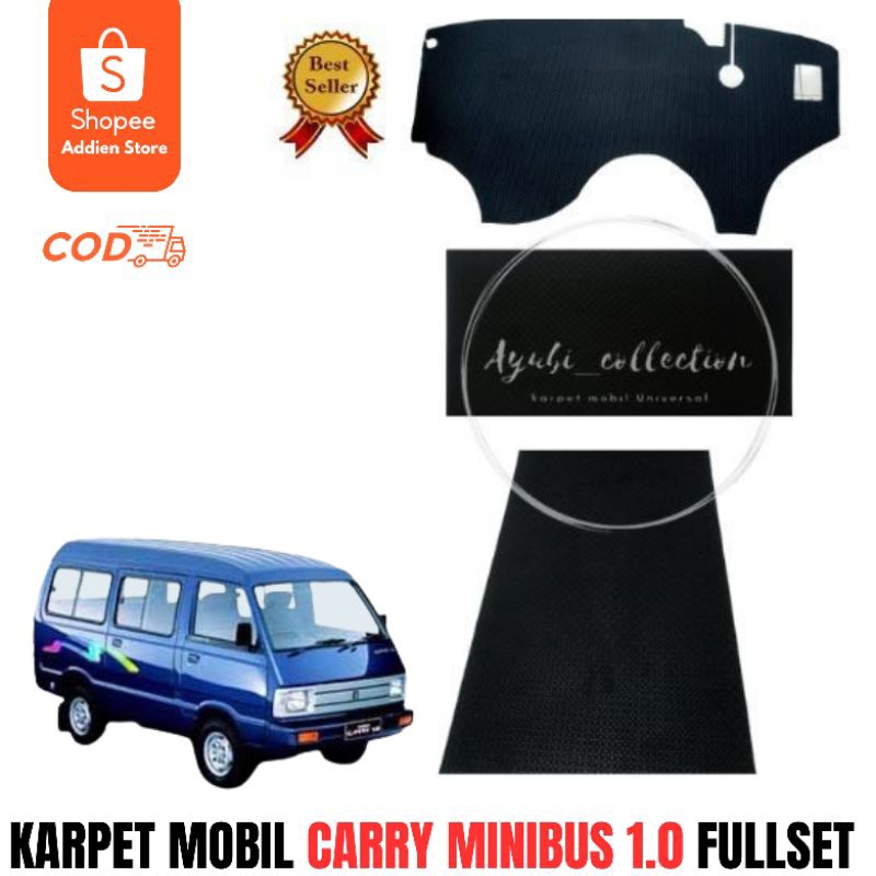 Karpet Mobil Suzuki Carry 1..0 minibus fullset alas kaki matras karet mobil carry minibus 1.0