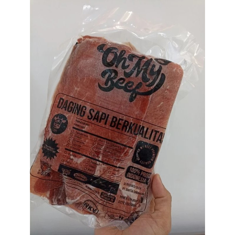 

Oh My beef slice Aus low fat 500gr | Slice Lowfat | Daging slice Sapi