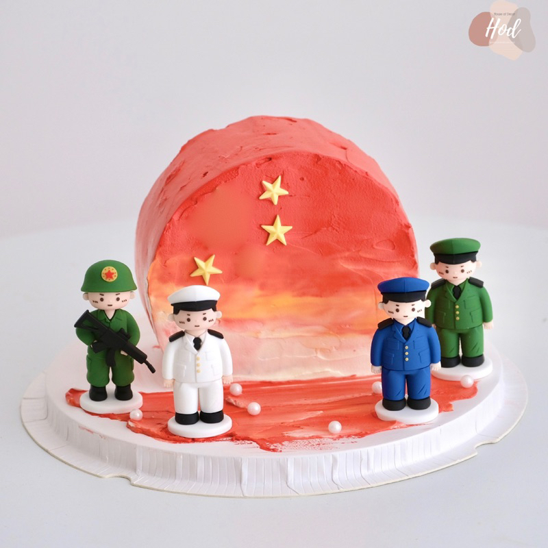 Topper Kue Tentara Polisi Hiasan Kue Army Police