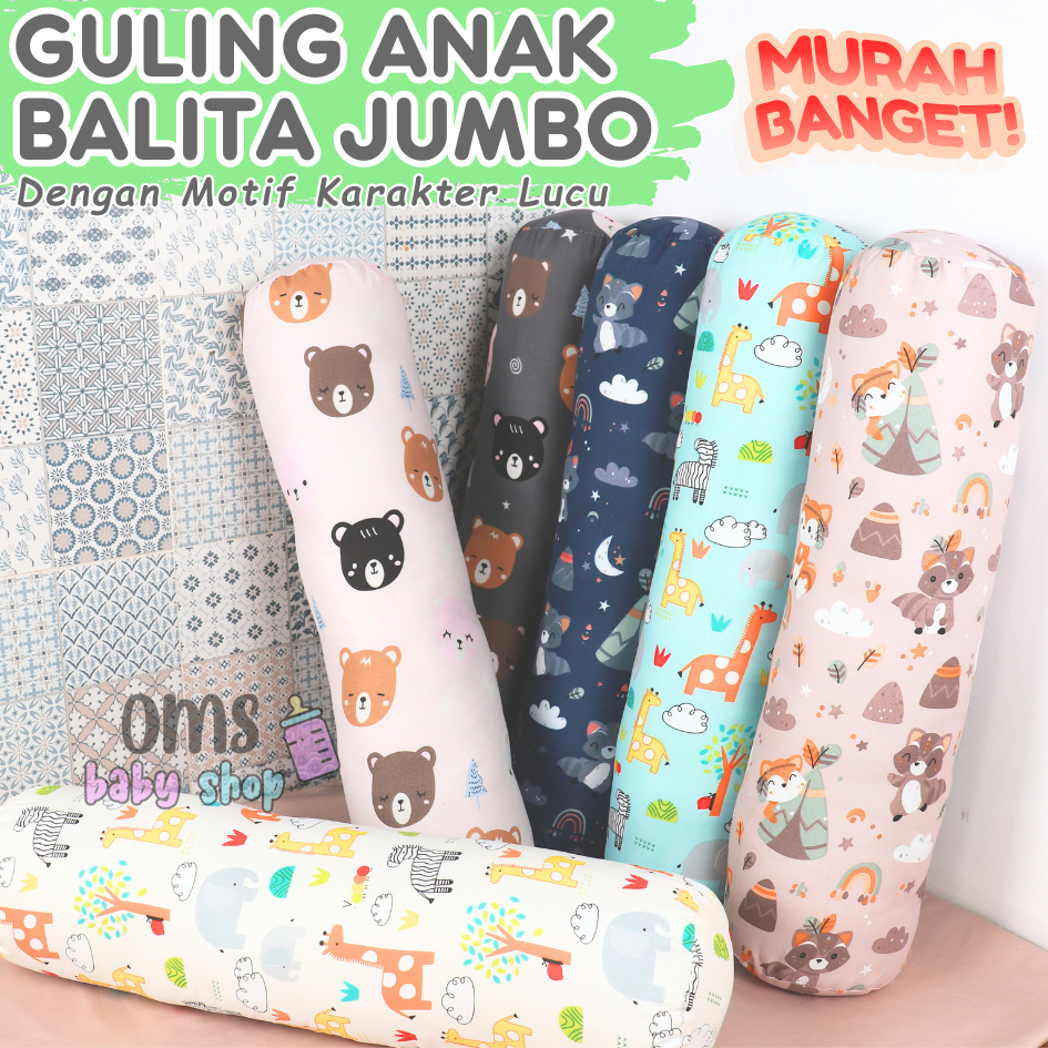 JUMBO 1-3 TAHUN Guling Karakter Anak Balita JUMBO Motif Karakter / Guling Tidur Anak Balita Motif Lu
