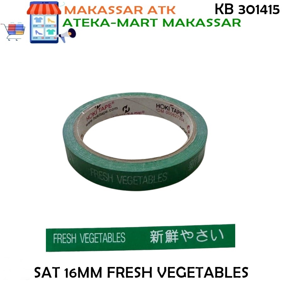 

[1ROLL] ISOLASI SAYUR BUAH 16MM FRESH VEGETABLES