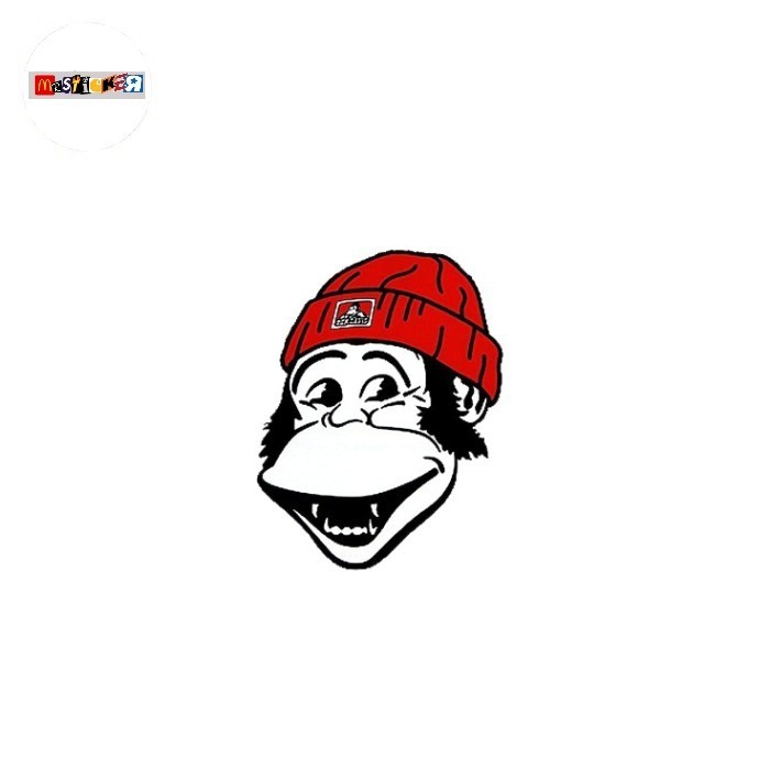

sticker Ben Davis gorilla head logo diecut stiker
