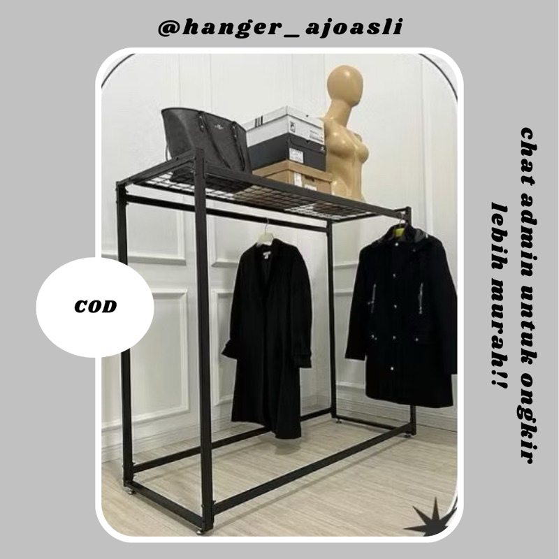 Gawang Gantungan Baju Butik Distro + Rak Patung