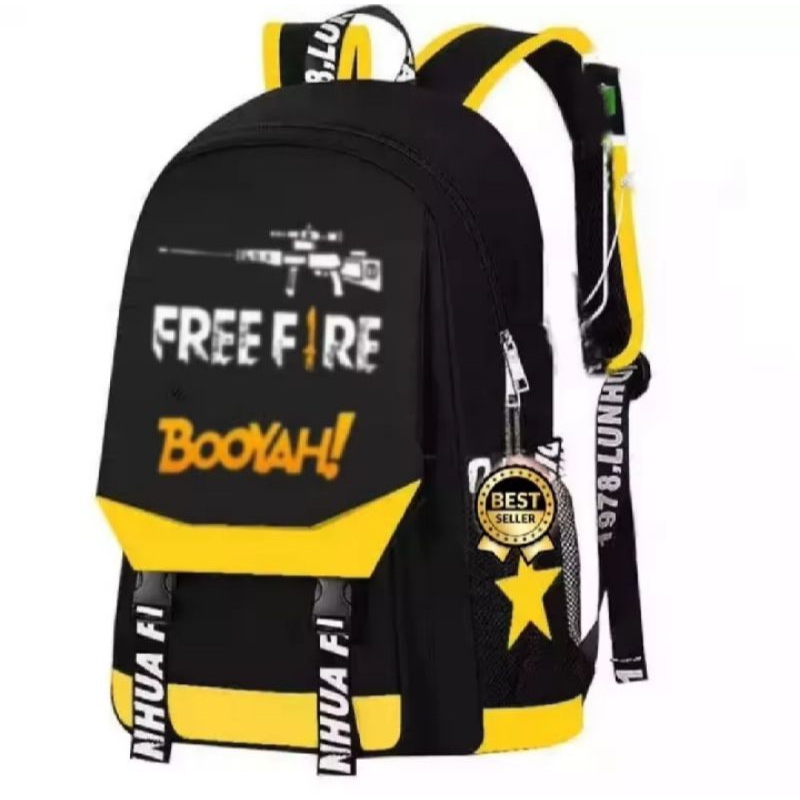 Tas Sekolah TK/SD Anak Laki-Laki Ransel Cowok Terbaru Perempuan Cewek Kelas 3 Karakter FF Gambar Fre