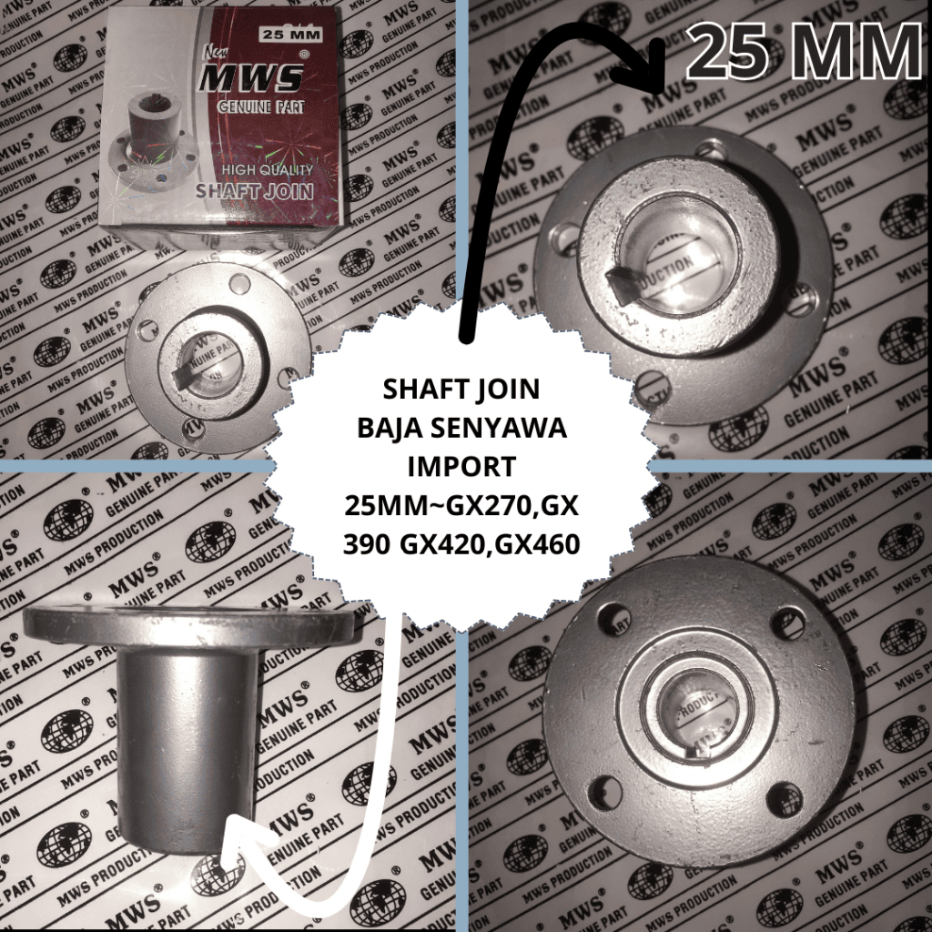 GX270 GX390 GX420 GX460 25MM SHAFT JOIN BAJA SHAFT JOINT KOPLING JOIN BOHEL BAJA SENYAWA IMPORT MESI
