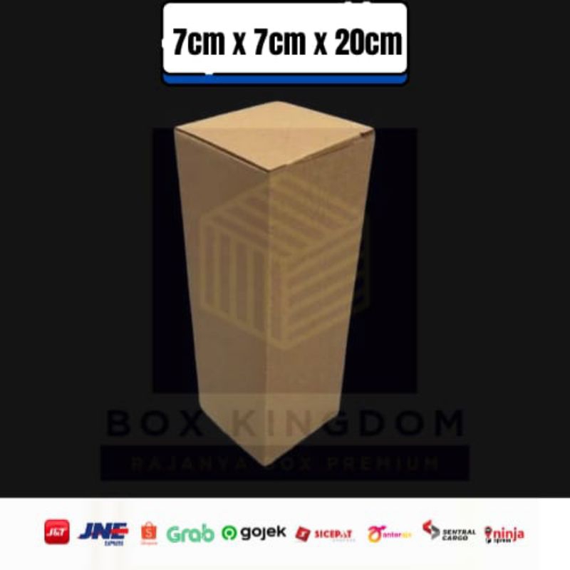 

Kardus Karton Uk, 7x7x20...Die Cut untuk packing - aksesoris - dll