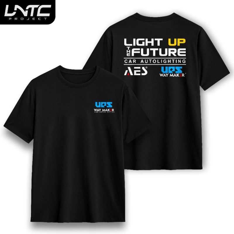 Kaos AES Ups Way Maker Light Up The future Car Autoligthing atasan lengan pendek