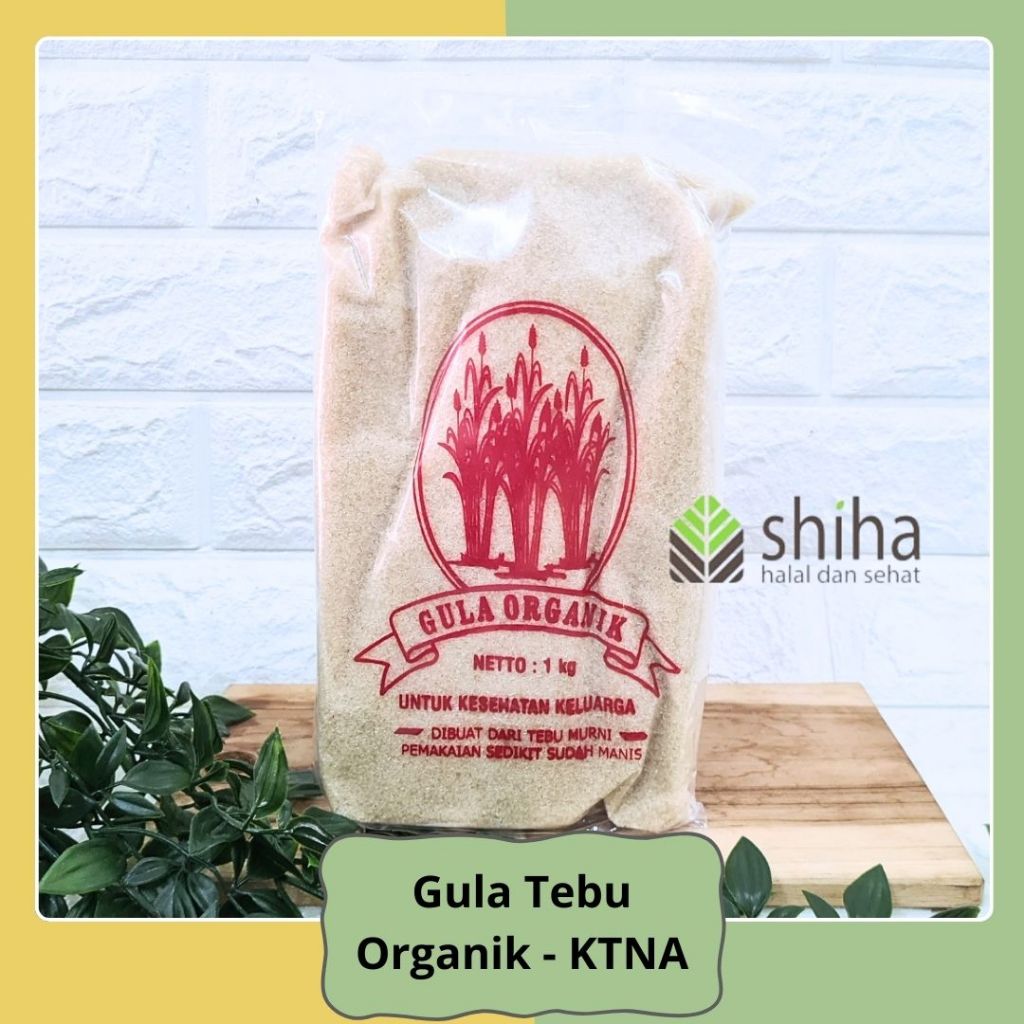 

SHIHA - Gula Tebu Organik 1KG / Raw Cane Sugar / Gula Pasir KTNA