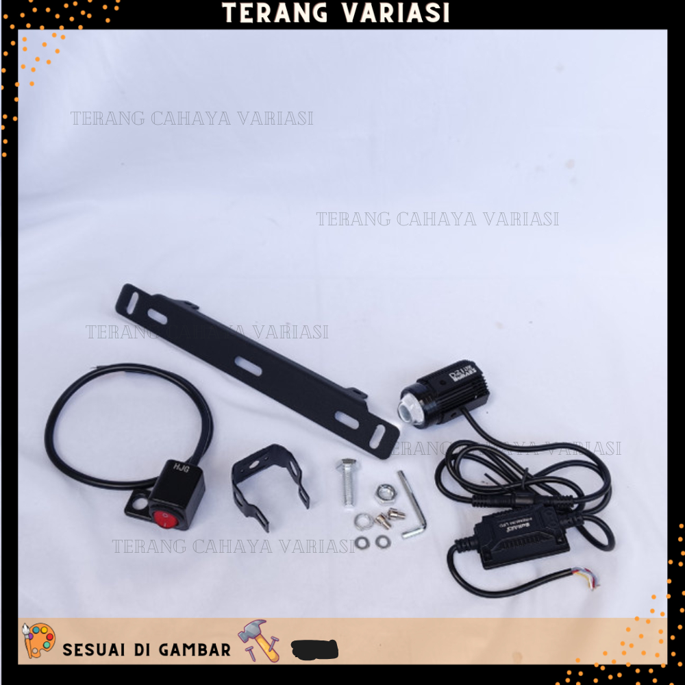 LAMPU D2 LASER BULLAES PLUS BRACKET UNTUK YAMAHA NMAX NEW NMAX 2020