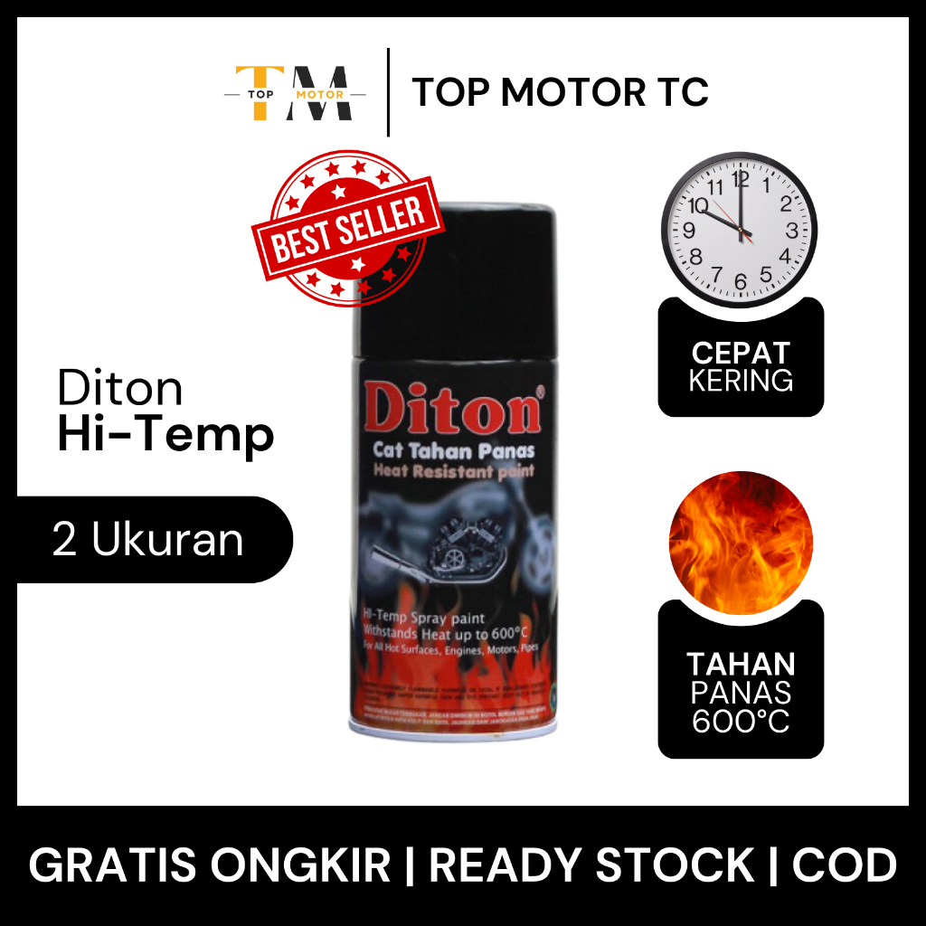 Diton Premium Hi Temp | Cat Semprot Pilox Tahan Anti Panas