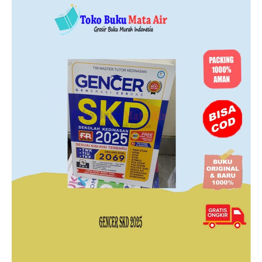 BEST SELLER BUKU SKD KEDINASAN 2025 - GENCER SKD SEKOLAH KEDINASAN 2025 TERBARU