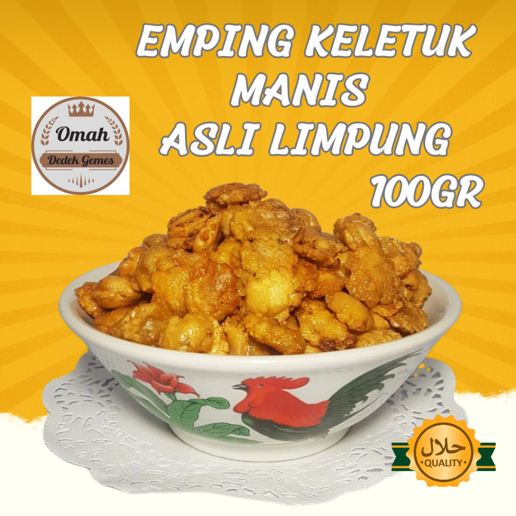 

EMPING MELINJO GEPUK/KELETUK MANIS 100GR PRODUKSI ASLI LIMPUNG