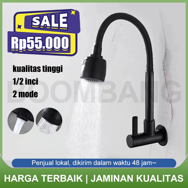 Kran Angsa Dapur Fleksibel / Kran Wastafel Cuci Piring / Kran Shower / Kran Air Cuci Piring Tembok