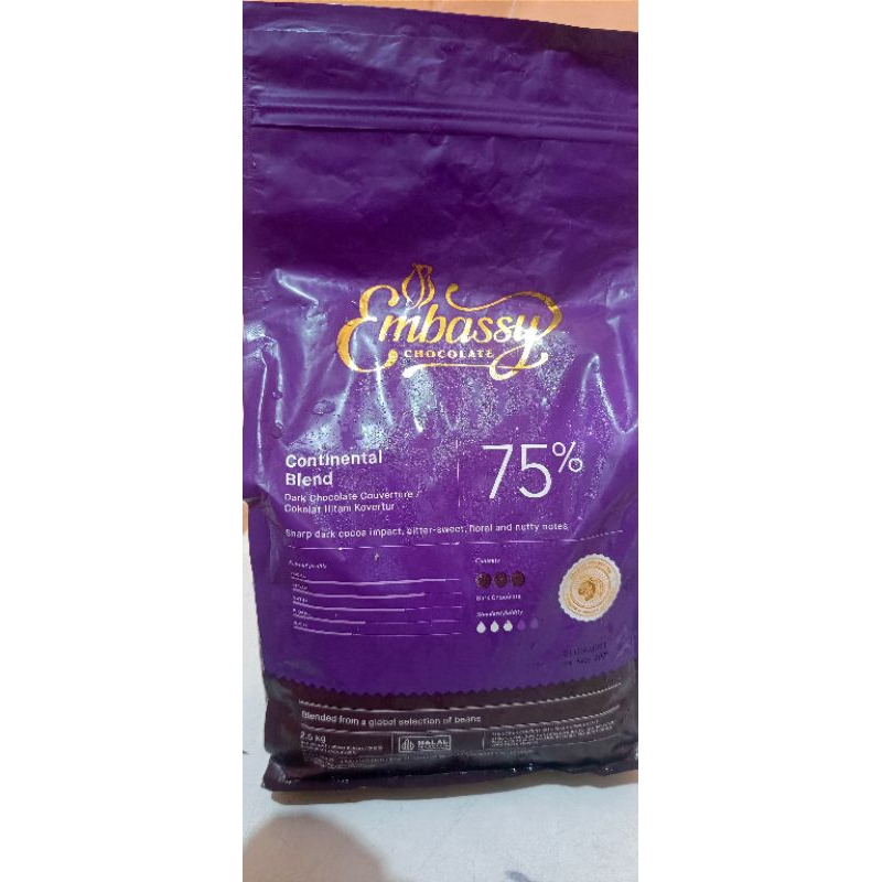 

EMBASSY Couverture Dark Continental 75% 250gr REPACK - Tulip Couverture 75%