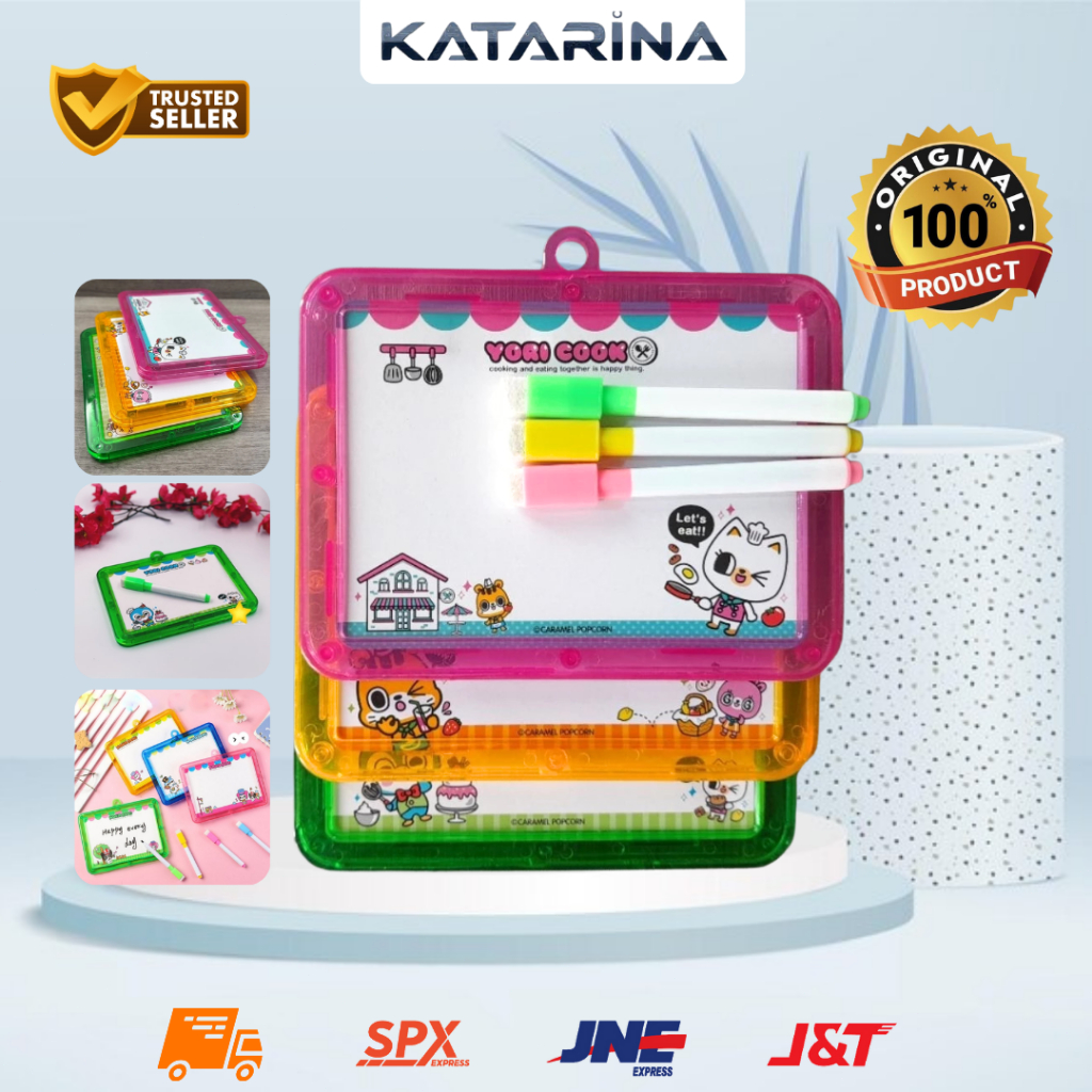 

Papan Tulis Spidol Lucu YORI COOK / Papan Tulis Mini White Broad +Spidol untuk Anak (ZFBB )