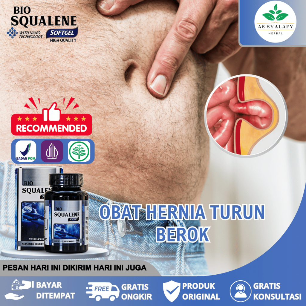 Obat Hernia Turun Berok Pria Benjolan Perut Usus Nonjol Hernia inguinalis Varikokel Turun Peranakan