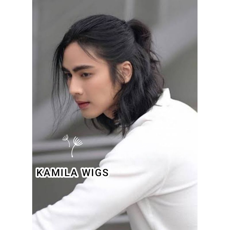 wig pria gondrong premium