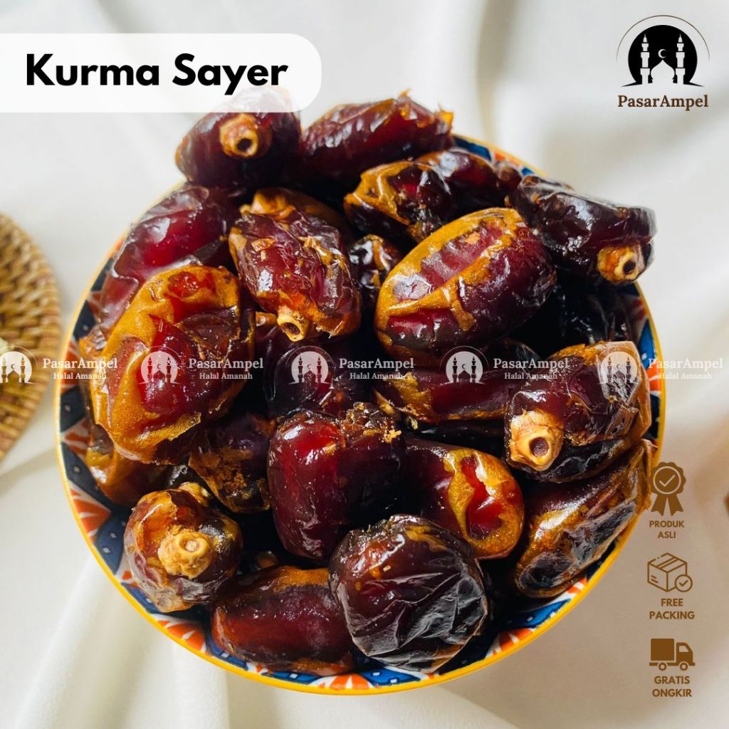 

Kurma Emirates Gold Sayer 250gr Al Saad - Kurma Arab Premium Oleh oleh haji dan Umroh