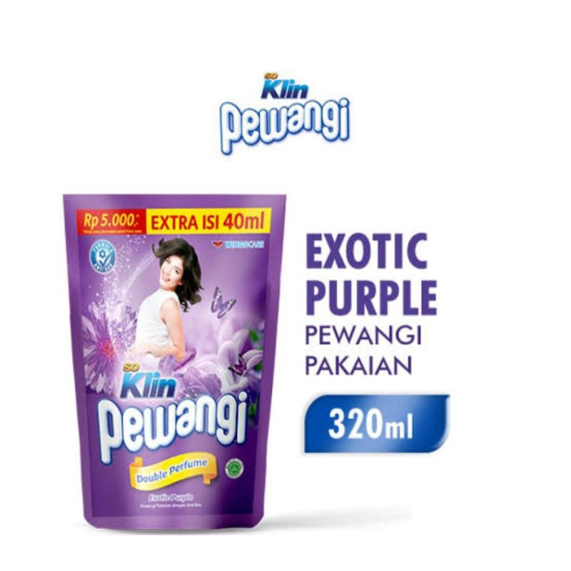 So Klin Pewangi 320ml Refill / SoKlin Pewangi Pakaian
