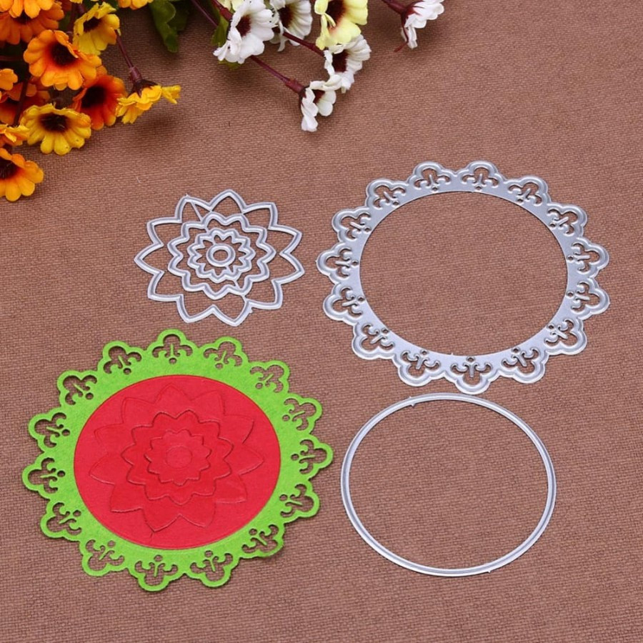 

Cutting Dies - Circle Mandala Frame Pattern (6pcs)