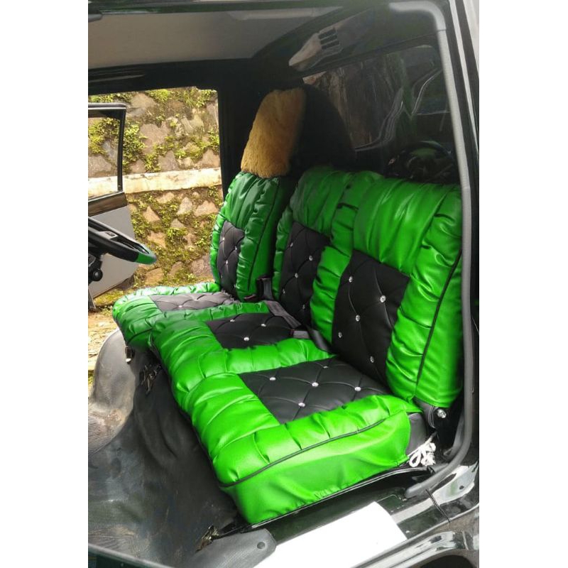 Cover jok / Sarung jok untuk mobil pick up (L300) model full sofa kancing