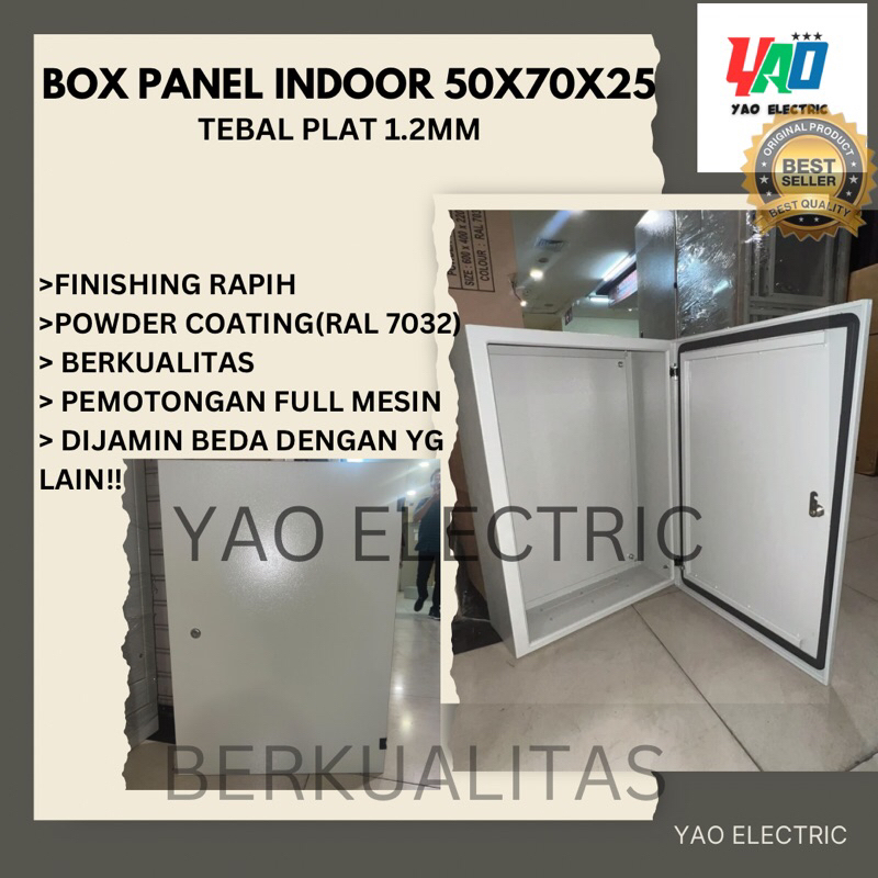 Box panel listrik indoor 50x70x25 Tebal plat 1.2MM BERKUALITAS BAGUS