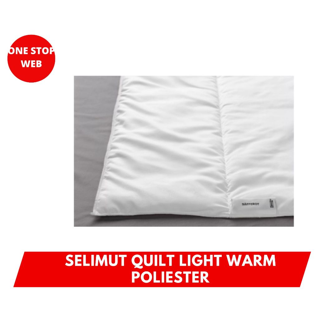 SAFF Duvet Quilt Selimut Tipis Sdkt Hangat Poliester Light Warm Duvet Selimut Polos Isian Bed Cover 