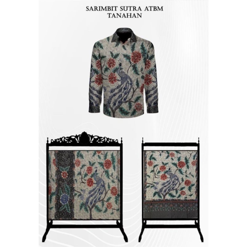 kain batik tulis sutra ATBM sarimbit tanahan