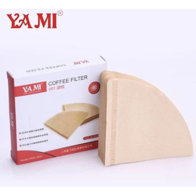 Coffee Filter V60-01 No Bleach YAMI For 1-2 Cups, CF-YM2800.