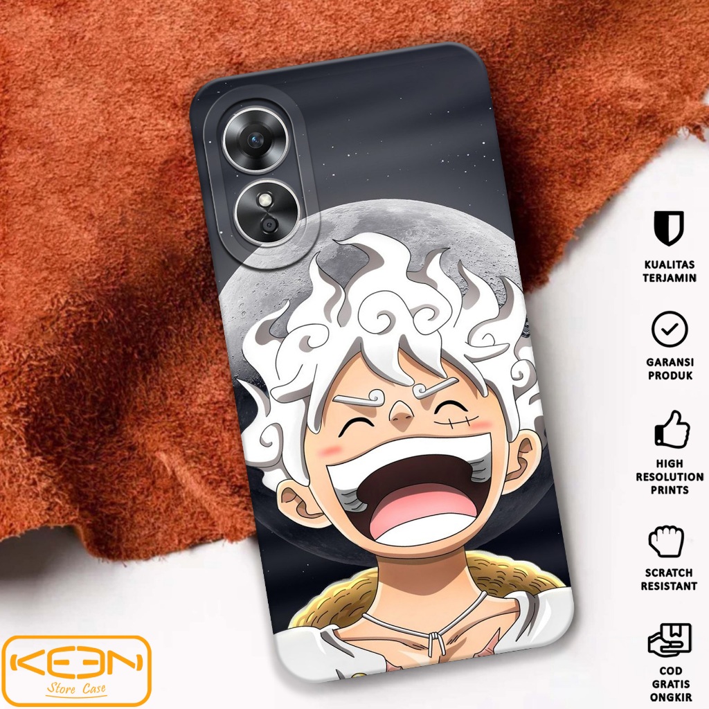 Case Oppo A17 - Casing Hp Oppo A17 Motif Luffy - Softcase Oppo A17 - Softcase Hp Oppo A17 - Case Hp 