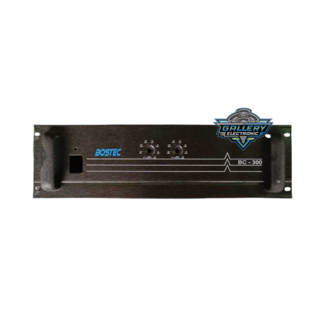 Bok Power Amplifier 2 Potensio BOSTEC BC-300 / Box Ampli BC 300 Muat Trafo 10Amper